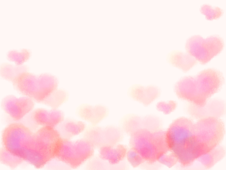 Watercolor heart background / frame (pink) Watercolor heart background / frame (pink)