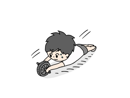 A person who can easily handle abrollers A person who can easily handle abrollers