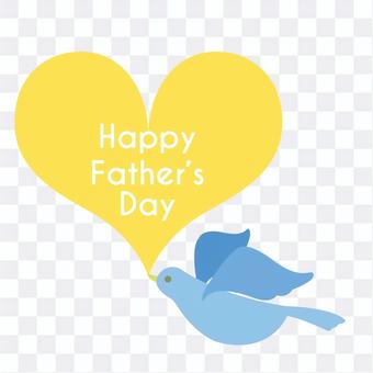 Father's Day Bird and Heart One Point Headline Father's Day Bird and Heart One Point Headline