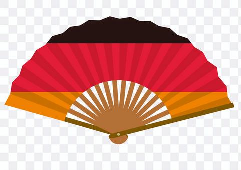 Flag fan illustration_Germany Flag fan illustration_Germany