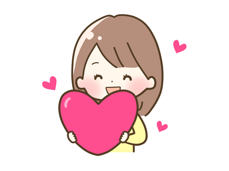 Woman with a big heart Woman with a big heart