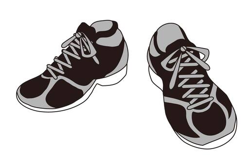 Black sneakers Black sneakers