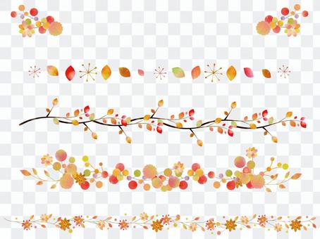 Autumn color line set ver09 Autumn color line set ver09