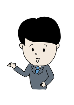 Introductory public presentation Salaryman sideways Introductory public presentation Salaryman sideways