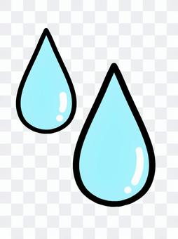 Two sweat drops Two sweat drops