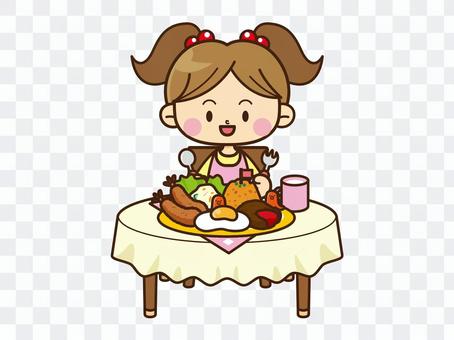 Family Illustration _ meal 03 Family Illustration _ meal 03