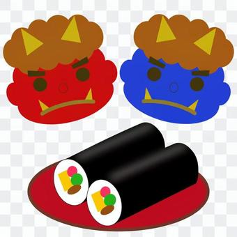 Setsubun Roll sushi Setsubun Roll sushi
