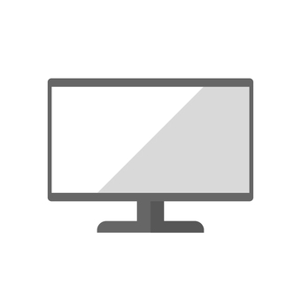 Desktop flat illustration Desktop flat illustration
