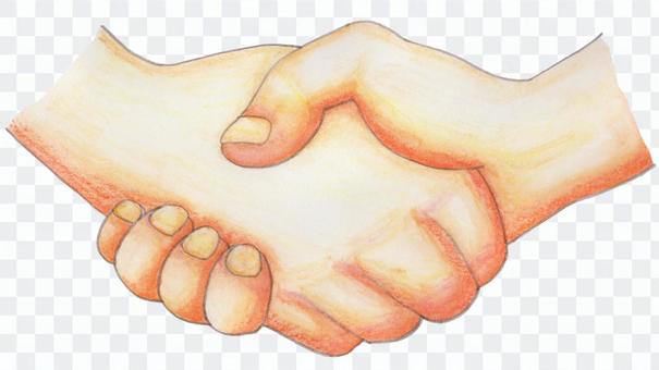 Hand shaking hands Hand shaking hands
