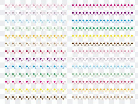 Polka dot decorative line Polka dot decorative line