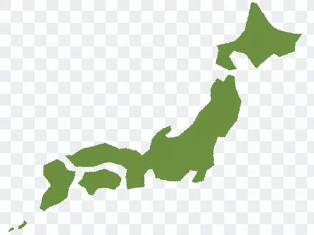 Japan Map Handwriting Wind 1 Japan Map Handwriting Wind 1
