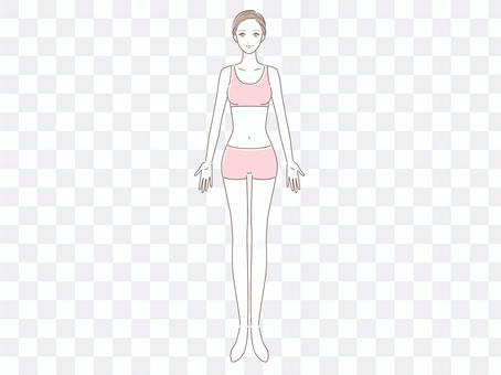 Female whole body Female whole body