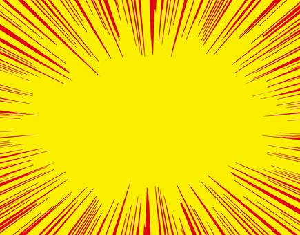 Concentration line - red yellow Concentration line - red yellow