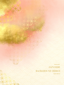 New Year's card Qinghai wave Japan background 44 New Year's card Qinghai wave Japan background 44