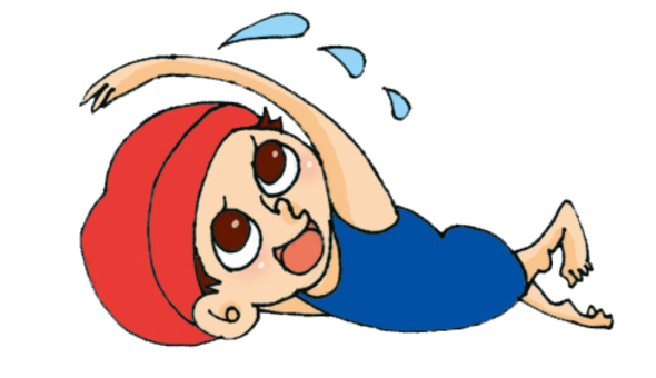 Girls swimming Girls swimming