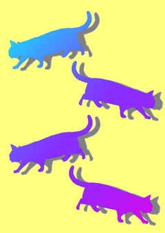 Cat multiple gradient Cat multiple gradient