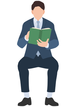 Businessman reading sitting reading Businessman reading sitting reading