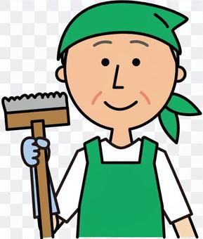 Cleaner's older man Cleaner's older man