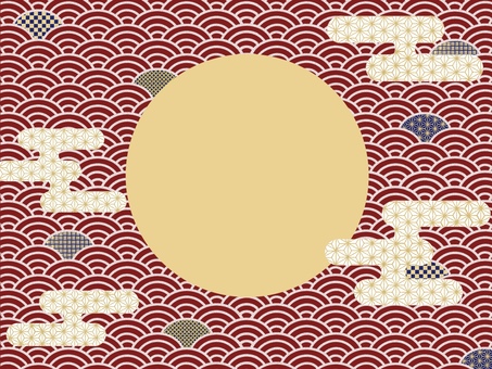 Simple and cute Japanese pattern background wallpaper (red) Simple and cute Japanese pattern background wallpaper (red)
