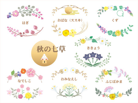 Autumn frame_Autumn seven herbs decorative frame Autumn frame_Autumn seven herbs decorative frame