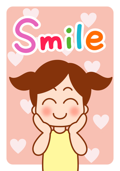 English word card Smile English word card Smile
