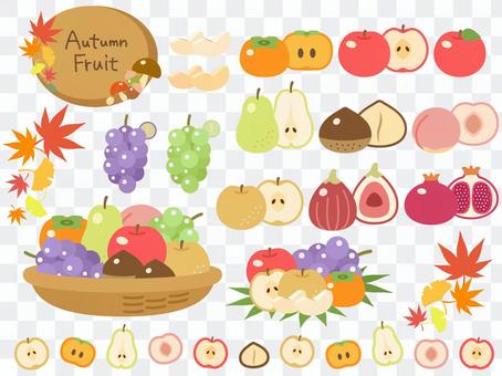 Autumn fruit icon Autumn fruit icon
