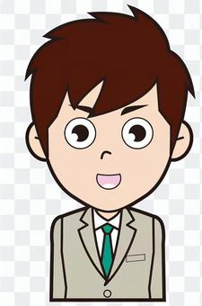 Newly recruited male employee (speaking) Newly recruited male employee (speaking)