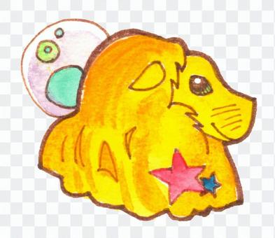Leo painted in watercolor Leo painted in watercolor