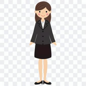 A woman in a suit A woman in a suit
