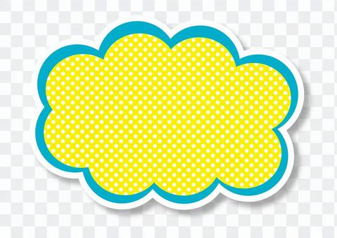 Speech balloon _ cloud _ blue Speech balloon _ cloud _ blue