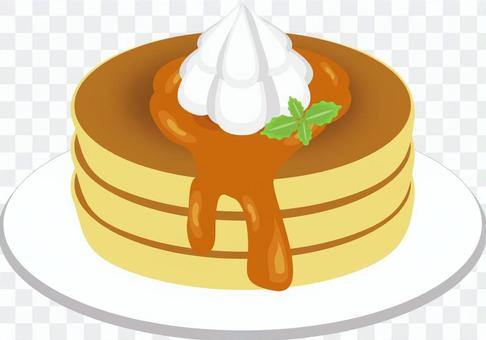 Whipped cream pancakes Whipped cream pancakes