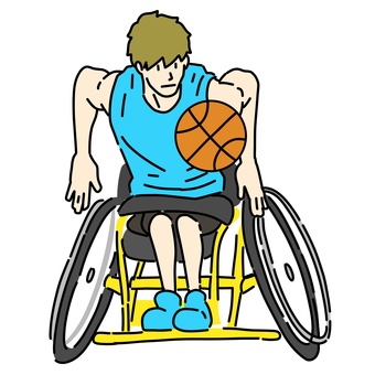 Wheelchair men's basketball player Wheelchair men's basketball player