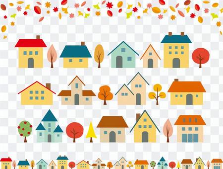 Stylish autumn cityscape Stylish autumn cityscape