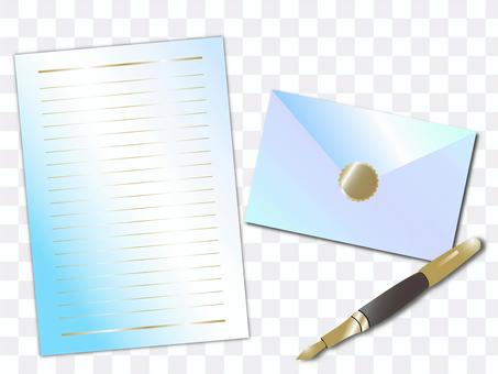 Gradient letter set blue Gradient letter set blue