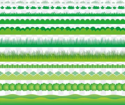 Grass decorative ruled set Grass decorative ruled set