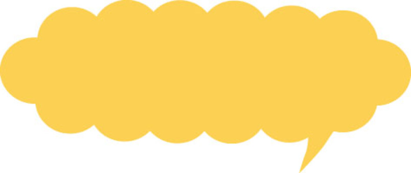 Speech bubbles (horizontally long and also yellow) Speech bubbles (horizontally long and also yellow)