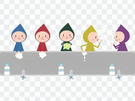 Hand wash dwarf Hand wash dwarf