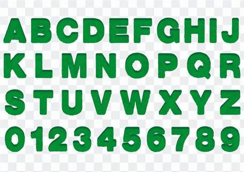 Alphabetical number Green Moss Alphabetical number Green Moss