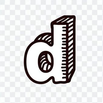 D (lower case) D (lower case)