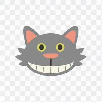Cat - Cheshire Cat's face laughing like a cat Cat - Cheshire Cat's face laughing like a cat