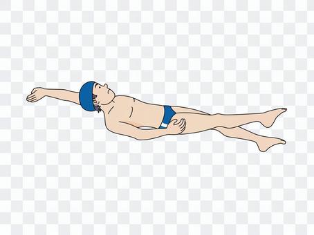 Backstroke men's swimmer Backstroke men's swimmer
