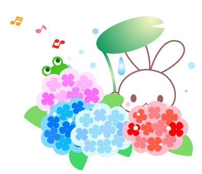 Hiragana and Usagi's illustration Hiragana and Usagi's illustration