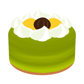 Cake matcha marron cream Cake matcha marron cream