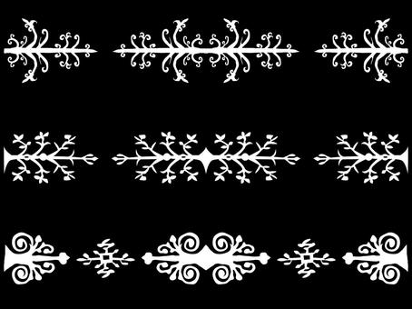 3 types of decorative ruled outlined 3 types of decorative ruled outlined