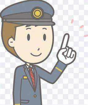 Station man male a - 1 finger - bust Station man male a - 1 finger - bust