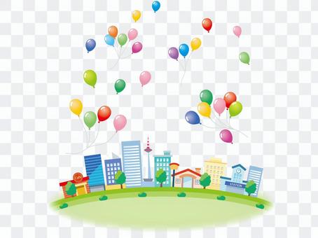 Balloons and the city _ 2 Balloons and the city _ 2