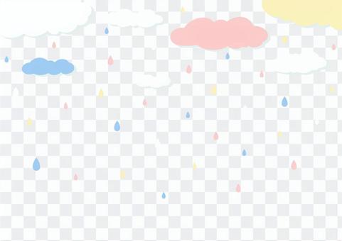 Pop and joyful rainy day background Pop and joyful rainy day background