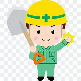 Construction worker (scoop) Construction worker (scoop)
