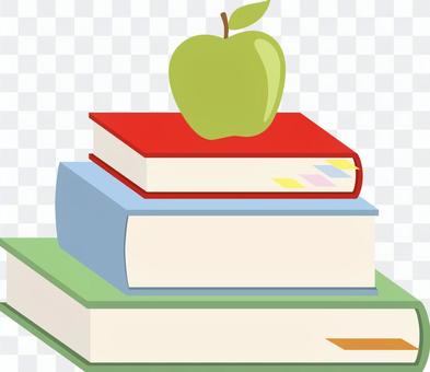 Books and apples Books and apples