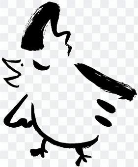 Brush illustration "chicken" Brush illustration "chicken"